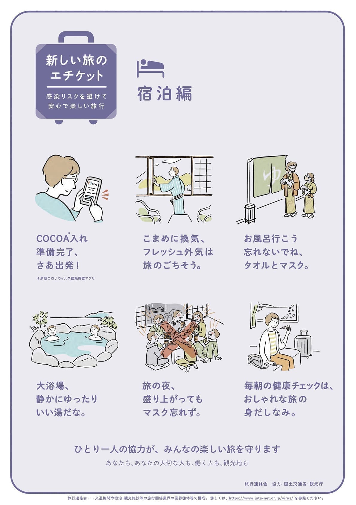 新しい旅のエチケット宿泊編図